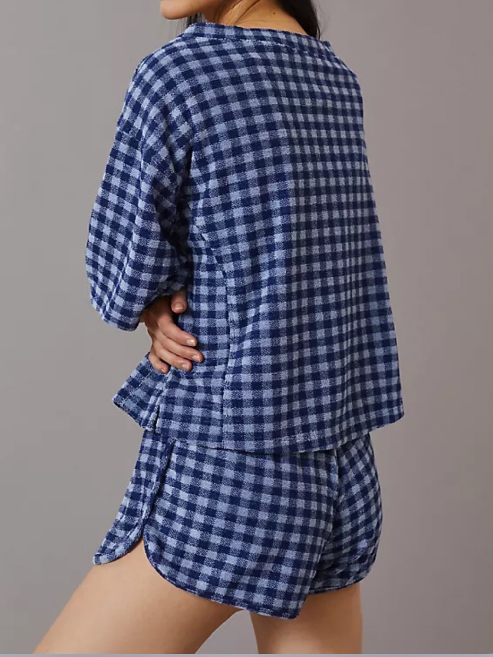 Daily Practice by Anthropologie The Barsa Set blue Terry cloth S